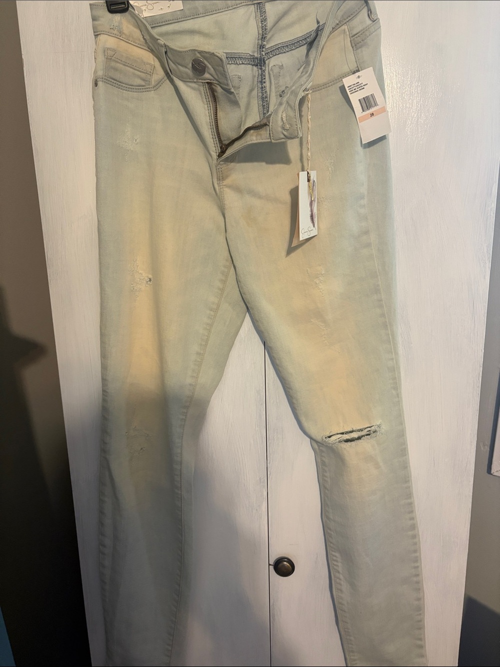 Jessica Simpson Light Sage Skinny Jeans